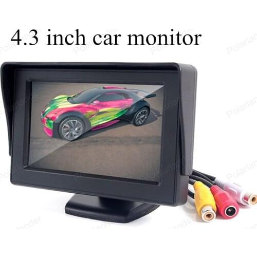 4.3 inch TFT Color digital Fold-able lcd car monitor small display for vehicle reversing parking backup rear view camera sale