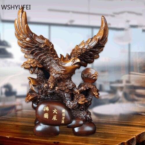 Dapeng Spreading Wings Resin Statue Birthday Present Porch Ornament Living Room Decorations Crafts Home Decor Housewarming Gifts