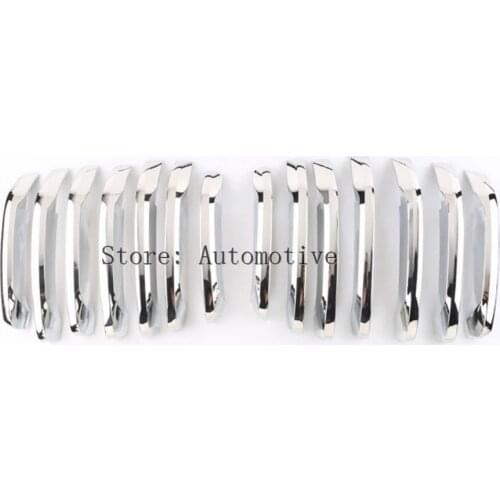 For BMW X1 F48 2015 2016 20i 25i 25le Car-styling ABS Chrome Front Grill Decoration Strips Cover Trim Accessories Set of 14pcs