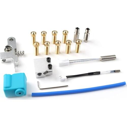 Mount Extrusion Kit, Heating Pipe Silicone Sleeve Throat Printer 9pcs Nozzle Accessory 2021 New Arrivals High Quality