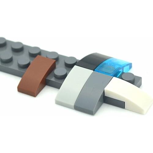 150pcs Slope Curved 2x1 Assembles Particles Building Blocks DIY Bricks Educational MOC Tech Parts Toys Compatible with 11477