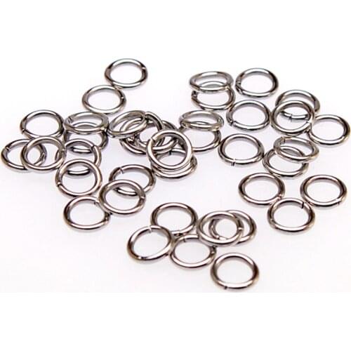 Silver Color Stainless Steel Jumpring 1x6mm Jump Ring For Diy Jewelry Making Finding Supplies Stainless Steel Split Metal Ring