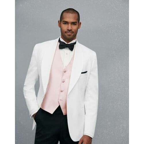 Brand New Groomsmen One Button Groom Tuxedos Shawl Lapel Men Suits Wedding Best Man Blazer ( Jacket+Pants+Vest +Tie) C327