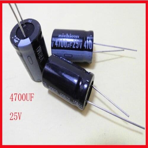 New 25V4700UF aluminum electrolytic capacitor 4700UF/25V volume 16*25