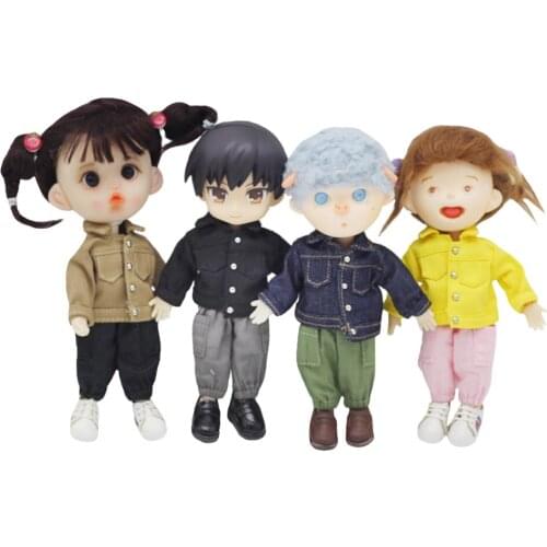 The Clothes for Obitsu11,Mollys GSC Body Doll Coat,1/12 BJD Demin Jacket Doll Accessories Toys