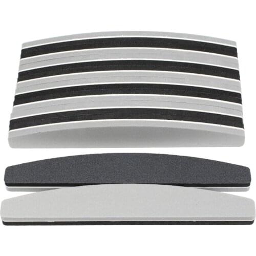 20Pcs/set Nail Buffers File For UV Gel Black/Grey Sponge Nail File Block 180/240 Polishing Manicure Sanding Nail Art Tools Set