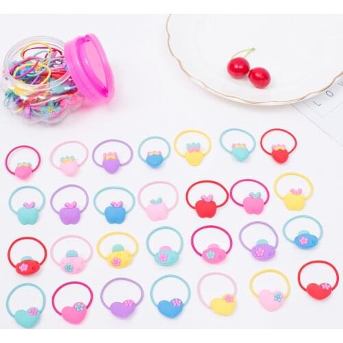 7 pcs Girls Hair Accessories Gift Box Elastic Hair Bands Flower Hair Clip Bows New Headband Hairband Cute Hairbands for Kids