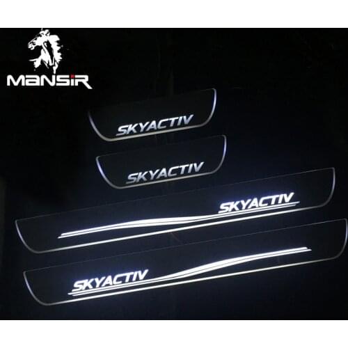 12V LED Door Sill Lights For Mazda 6 Skyactiv 2013 2014 -2017 2018 Plate Guard Pathway Welcome Car Scuff Led Light Pedal Light