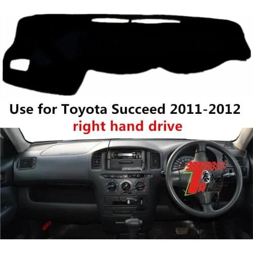 TAIJS Right Hand Drive Fashion Style Car Dashboard Cover Dust Resistant Mat Fit for TOYOTA Succeed 2011-2012
