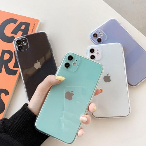 Ultra Thin Clear Phone Case For iPhone 12 11 Pro Max Mini XS XR X 7 8 Plus SE 2020 Transparent Soft TPU Silicone Back Cover Capa