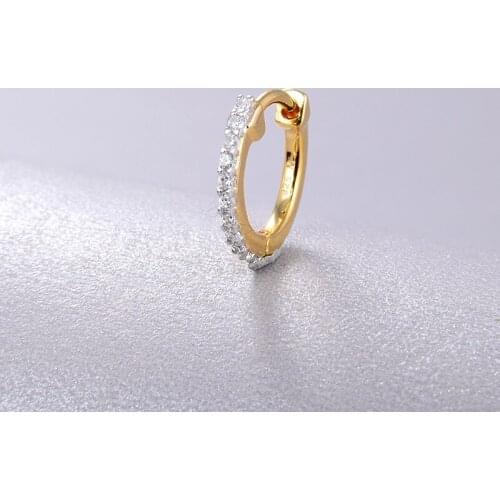 High jewelry S925 sterling silver classic round inlaid zircon earrings New high-end fashion hot sale retro earrings for women