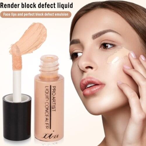 2 Color Liquid Concealer Cream Waterproof Dark Eye Circle Blemish Acne Scars Full Coverage Concealer Stick Facial Base