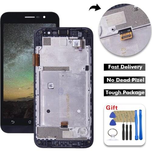 KUERT 5.0'' LCD Display Digitizer Touch Screen Sensor Assembly For ASUS Zenfone Go 5 Lite ZB500KG LCD + Free Tools