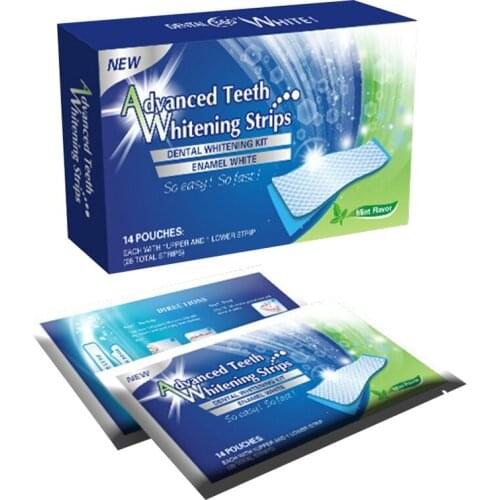 14/7Pcs Gel Teeth Whitening Strips White Tooth Kit Oral Hygiene Care Strip Professional Advanced Tooth Whitening Stickers NN