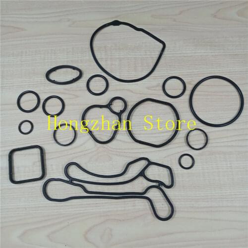 15pcs/lot Seal oil cooler Cooling System Gasket for ALFA ROMEO CHEVROLET AVEO CRUZE TRAX OPEL ASTRA CORSA INSIGNIA VECTRA ZAFIRA