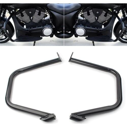 2pcs/Pair Motorcycle Engine Bumper Guard Crash Bars Left + Right Side Protection For Victory Cross Country Roads Magnum