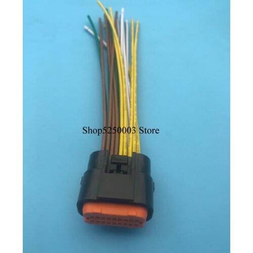 Free shipping 2sets 18pin Automotive Socket housing plug 18p waterproof wiring harness connector MX23A18SF1 MX23A18XF1
