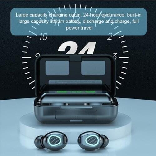 TWS Bluetooth-compatible 5.1 Earphone sport headphones Stereo Waterproof Earbud Wireless Earphones In-ear with Charging Case