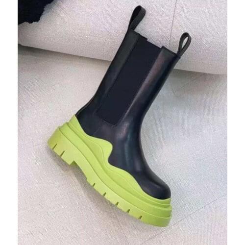 Luxury Brand Designer Boots for Men Platform Ankle Boots Slip on Real Leather Men Boots Fashion Casual Chelsea Fashion Shoes2021