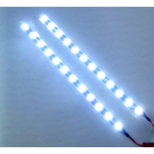 CATUO 1pc 30cm 12V 15 LED Car Auto Motorcycle Strip Lamp Flexible Light 6000K Drop Shipping