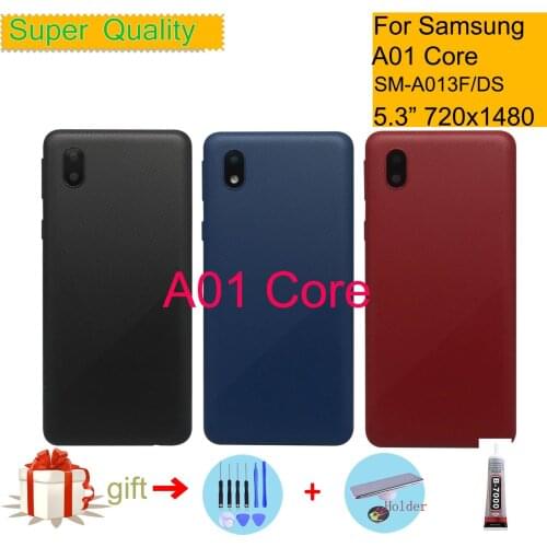 For Samsung Galaxy A01 Core A013 SM-A013F/DS Housing Back Cover Case Rear Battery Door Chassis Housing Replacement