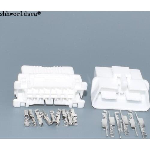 Worldgolden 16 Pin 1.8mm 179631-1 Car OBD Connector Diagnostic Socket Female Male Plug For Toyota