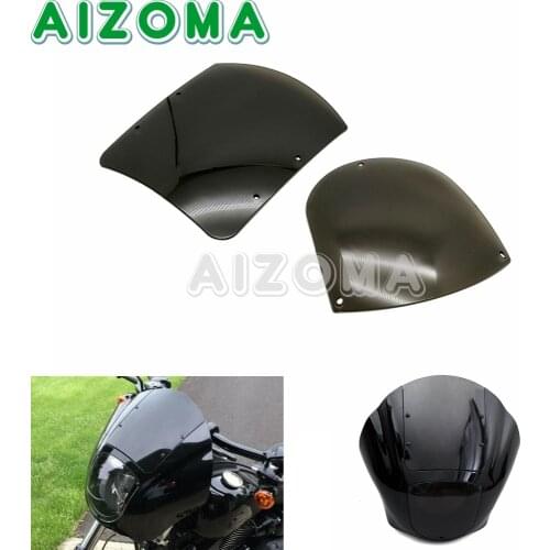 Smoke Motorcycle Headlight Windshield Quarter Fairing Kit for Harley Sportster Iron FXR 86-94 Dyna 883 XL883 1200 XL1220 1988-Up