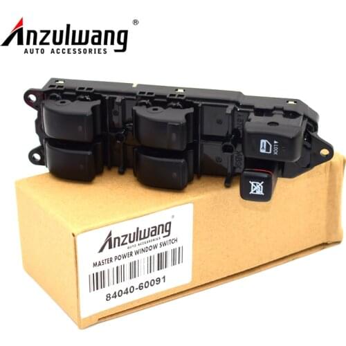 ANZULWANG 84040-60091 8404060091 Electric Power Window Switch For Toyota Land Cruiser 100 Lexus LX470 02-07 84040-60090
