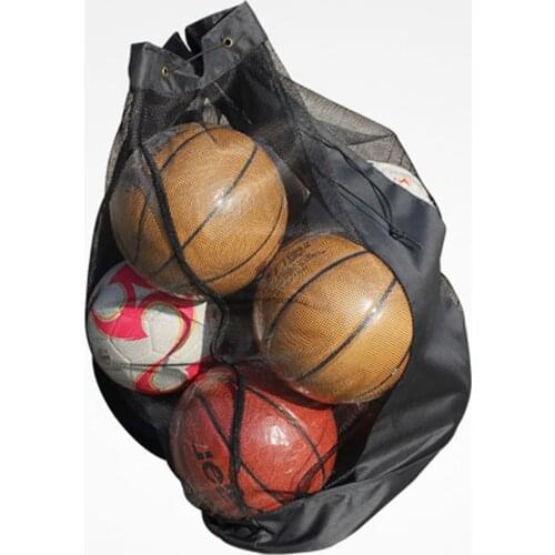 Soccer Waterproof Football Carrying Storage Bag Ball Volleyball Sack Extra Large Outdoor Basketball Mesh Drawstring Net Sports