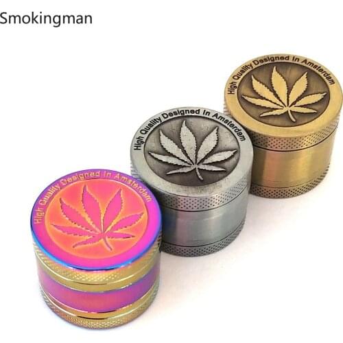 3/4 Layer Zinc Alloy Herb Grinder 30mm/40mm Spice Grass Weed Tobacco Smoke Grinders For Men Smoking Accessories