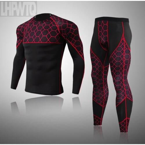 New Winter Thermal Underwear set Men Long Johns Men Rashgard Shirt+pants Sets Warm Compression Underwear Thermo Men legging