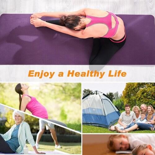 Yoga Mat Line Non-Slip Exercise TPE Balance Board Fitness Workoutt with Carrying Bag for Pilates Gymnastics Slimming