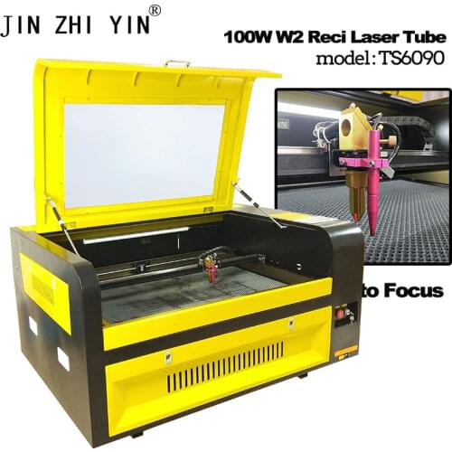 JIN ZHI YIN 100w reci laser tube co2 laser CNC Ruida 6090 laser engraving cutter machine laser marking machine