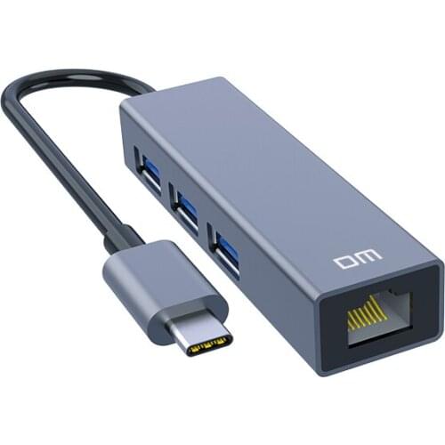 USB C to Ethernet Adapter with Type C CHB002 HUB 3 Ports RJ45 Network Card Lan Adapter for Macbook USB-C Type-C Ethernet