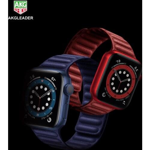 Newest attaches leather watch band for apple watch series 6 magically 40mm 44mm iwatch 1 2 3 4 watchbands 38mm 42mm strap