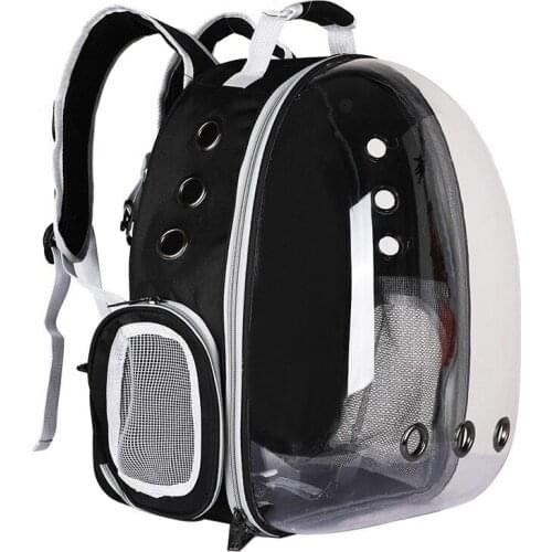 Cat Backpack Carriers Pet Bubble Backpack Airline-Approved Ventilate Transparent Space Capsule Backpack for Camping Outdoor Use