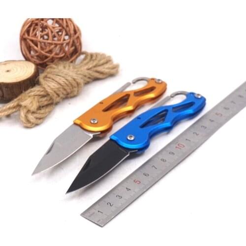 Folding Knife Survival Hunting Tactical Knives With Keychain multi-function Pocket Knife Outdoor Camping Hiking EDC Tools
