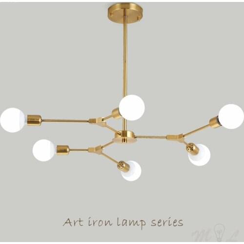 Modern Chandeliers Led Chandelier Lustre Home Deco Chandelier Lighting for Living Room Hanging Lamps Golden Chandelier Youlaike