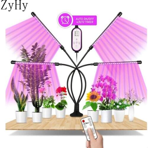 LED Plant Growing Light With Remote Control Dimmable Timed Waterproof USB full spectrum Plant Light for indoor flower VEG seed