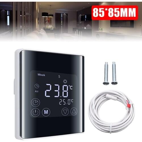 LCD Digital Thermostat Touchscreen Room Thermostat Underfloor Wall Heater
