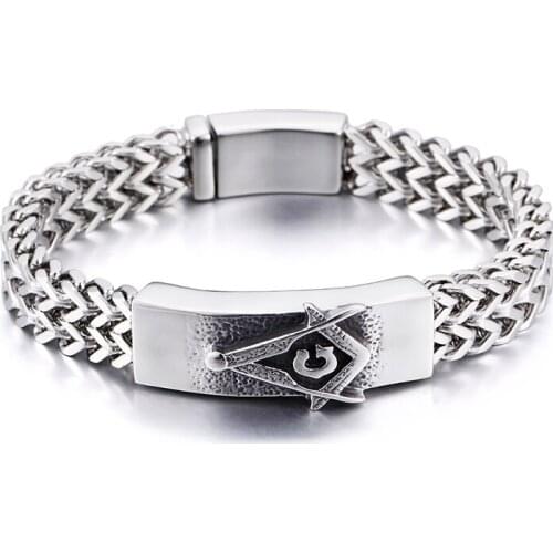 HAOLYNJOY High Quality Stainless Steel Mens And Womens Bracelet Mystery Symbol Arrow Charm jewelry Wristband