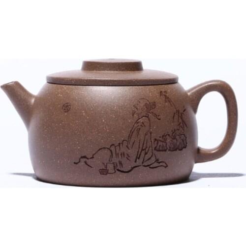 Yixing Purple Clay Teapot Teapot Raw Ore Cleaner Plaster Looking Away Hantile Pot Kung Fu Tea Set Household Teapot Teapot