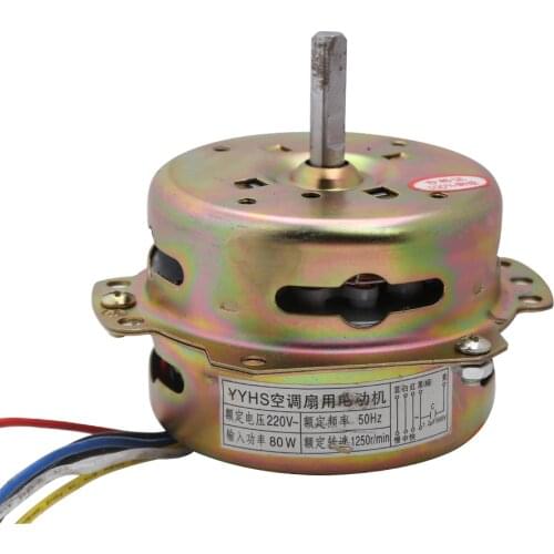 YYHS-60 6 Lines Electric Fan Fittings 80W 220V Special Motor for Air Conditioning Fan/Cold Fan 220V Pure Copper Wire Clockwise