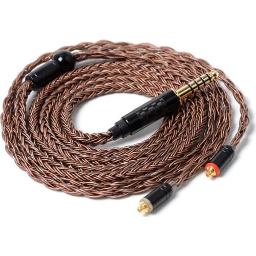 NiceHCK 16 Core High Purity Copper Cable 3.5/2.5/4.4mm MMCX/2Pin Cable For TFZ ZSX ZS10 C16 C12 V90 NiceHCK NX7 Pro/F3/M6/DB3