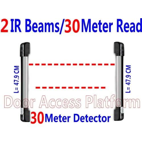 2 IR Light Beams Door Detector 30 Meter Home Safety Window Sensor Gate Alarm system/Door photocell anti-theft safety control kit