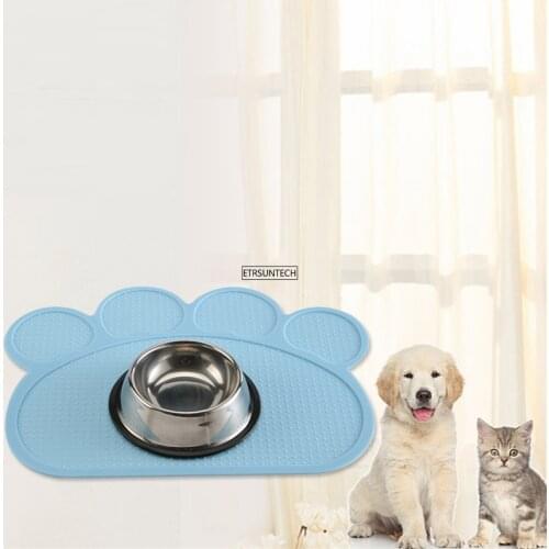 30pcs Waterproof Pet Mat for Dog Cat Silicone Pet Food Pad Spill-proof Feeder Pad Pet Bowl Drinking Mat Dog Feeding Placemat