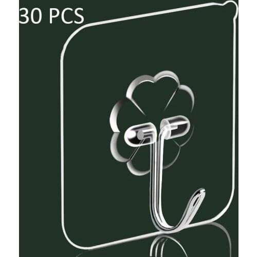 6*6 Clear Nano-Glue Strong Transparent Suction Cup Suction Cup Hook Kitchen Bathroom Hanger Hook Household Punch-free Hooks