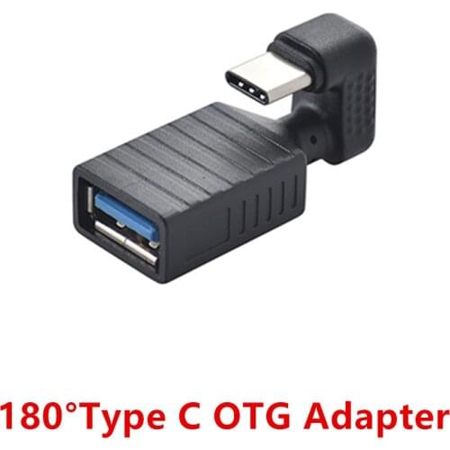 Type C OTG Adapter 180 Degree Up Down Angle USB 3.0 Interface Converter Adapter for Smart Phones Tables Connector