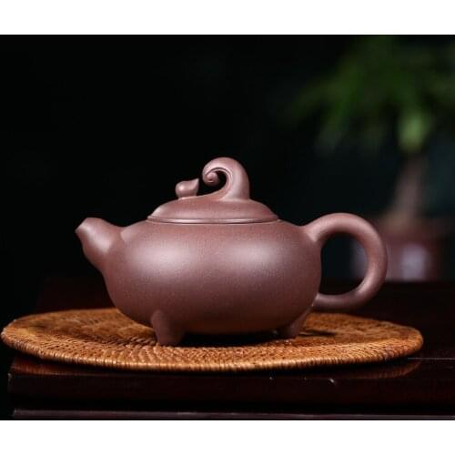 Yixing are recommended by shao-ming liu all hand drop of purple sand teapot travel tea set gift customization