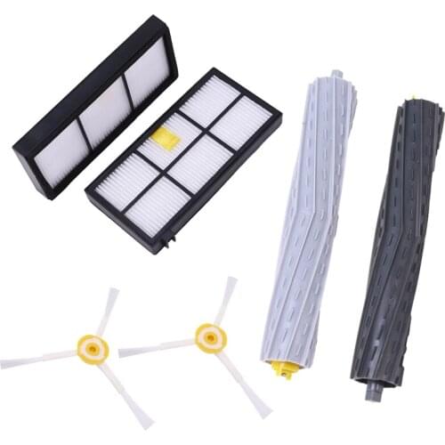 6Pack Side Brushes Debris Extractor Hepa Filter For Irobot Roomba 980 960 800 860 880 For Irobot Roomba Accessories